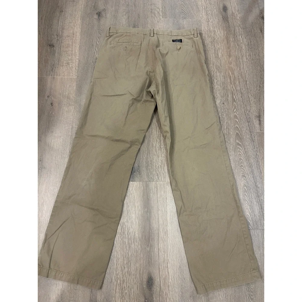 Banana Republic‎ Dawson Chino Mens 33x34 Khaki Tan Cotton Straight Leg Pants